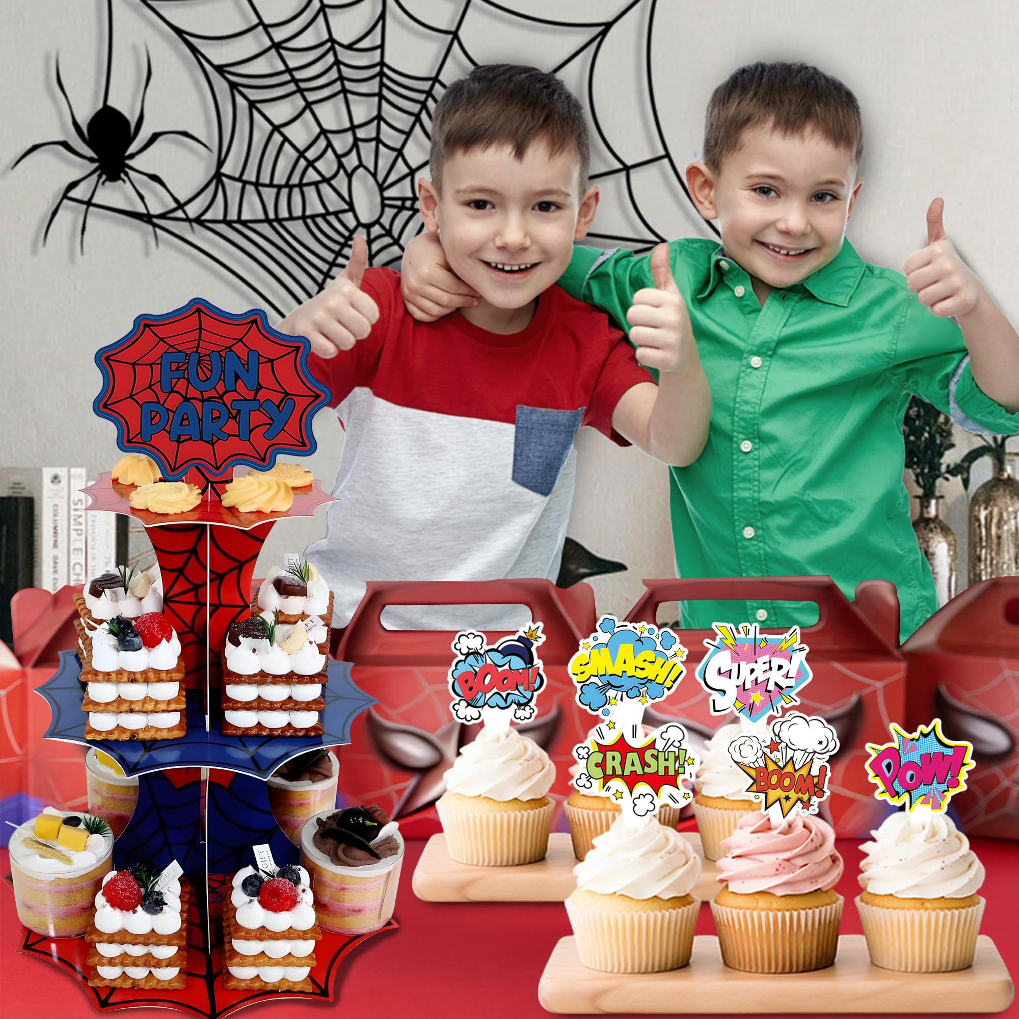 TELANA superhero party decorations for kids birthdays