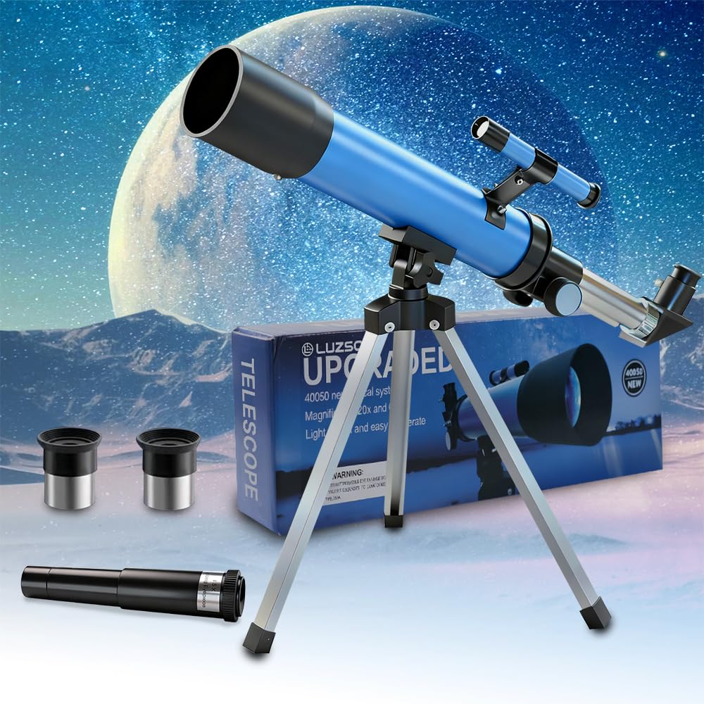 Telescope for Kids 50mm 100x with tripod setup
