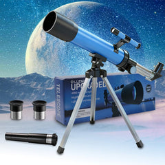 Telescope for Kids 50mm 100x with tripod setup