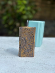 Handmade silicone mold for candle making close up