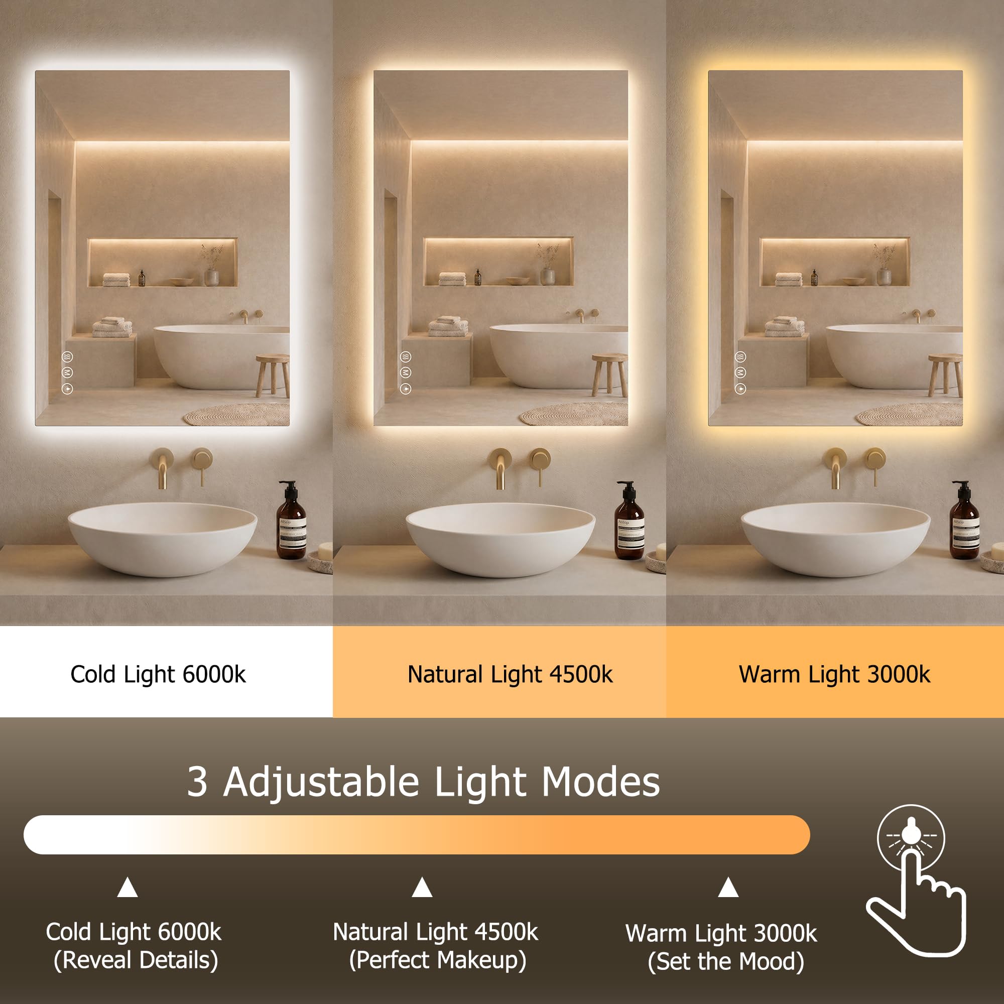3 mm tempered glass shatter-proof mirror