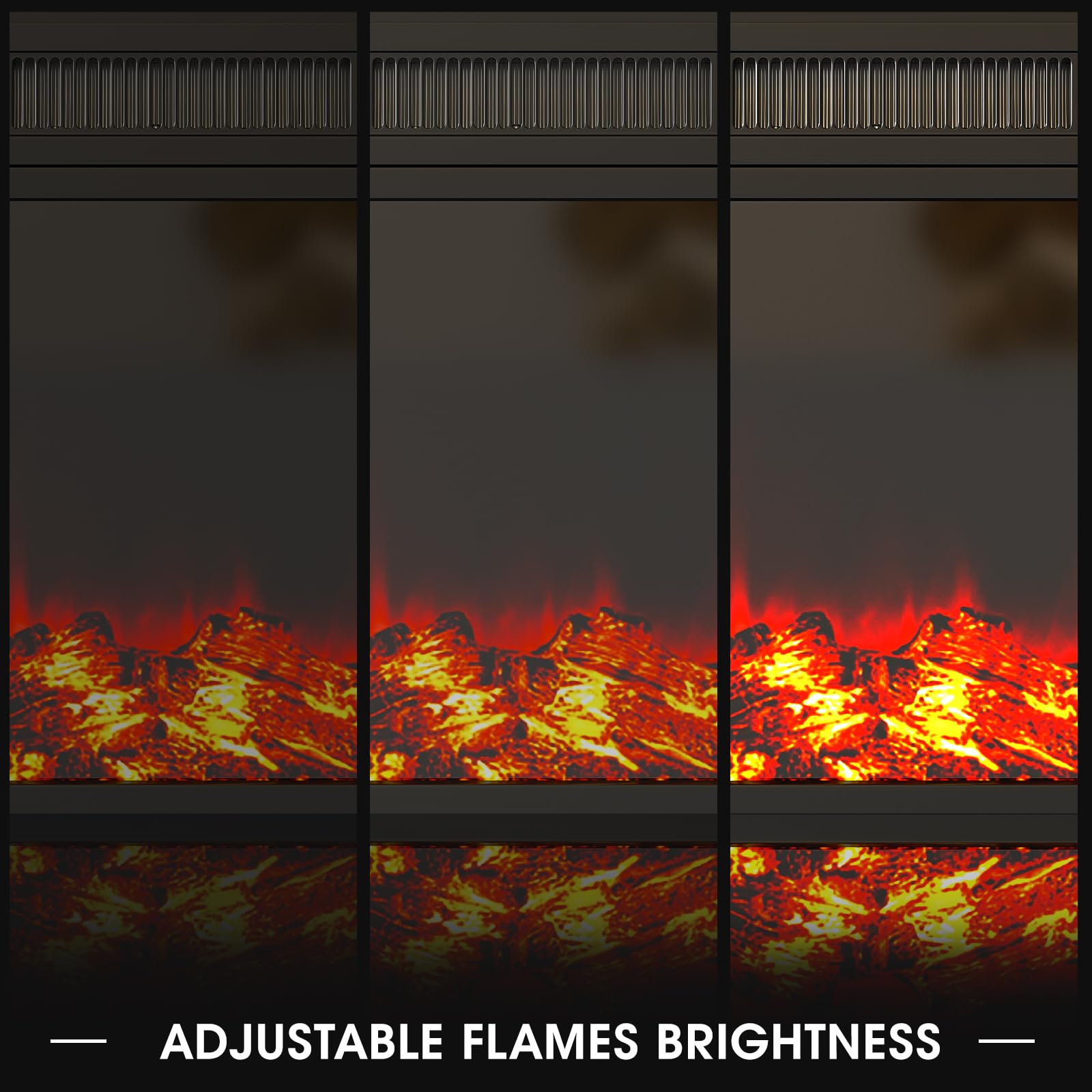 led flame 3d technology for electric fireplace insert