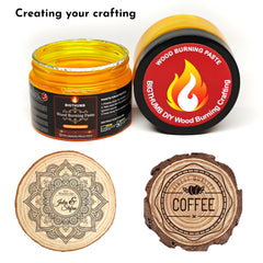 paint brush included in wood burning gel kit
