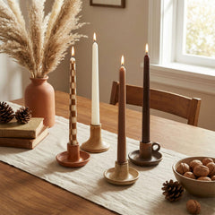 10 inch taper candle with standard base for decor use