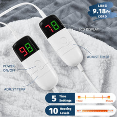 Auto shut off up to 8 hours for heated blanket