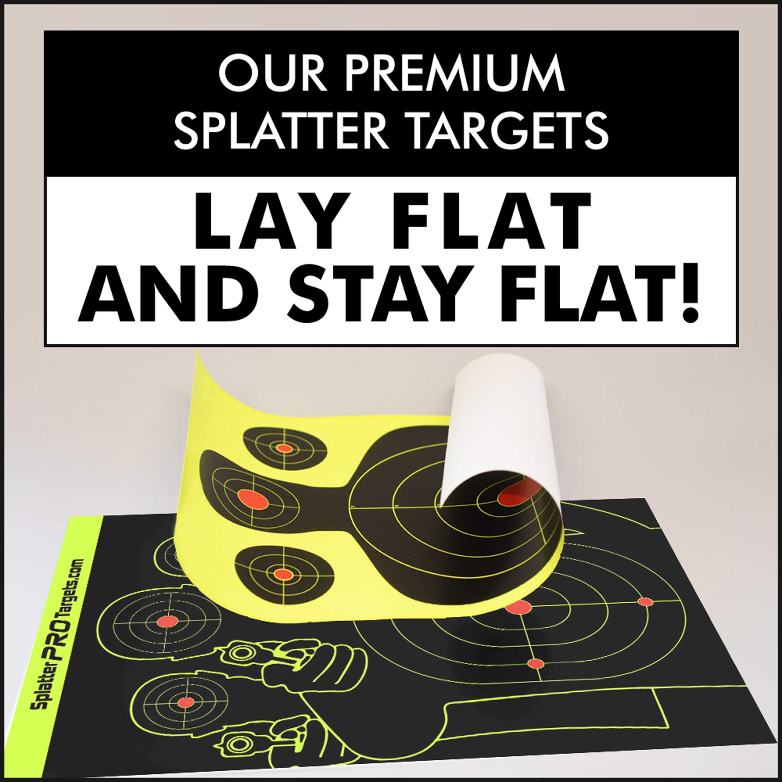 Pack of 25 splatter targets for indoor outdoor use