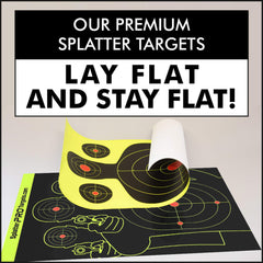 Pack of 25 splatter targets for indoor outdoor use