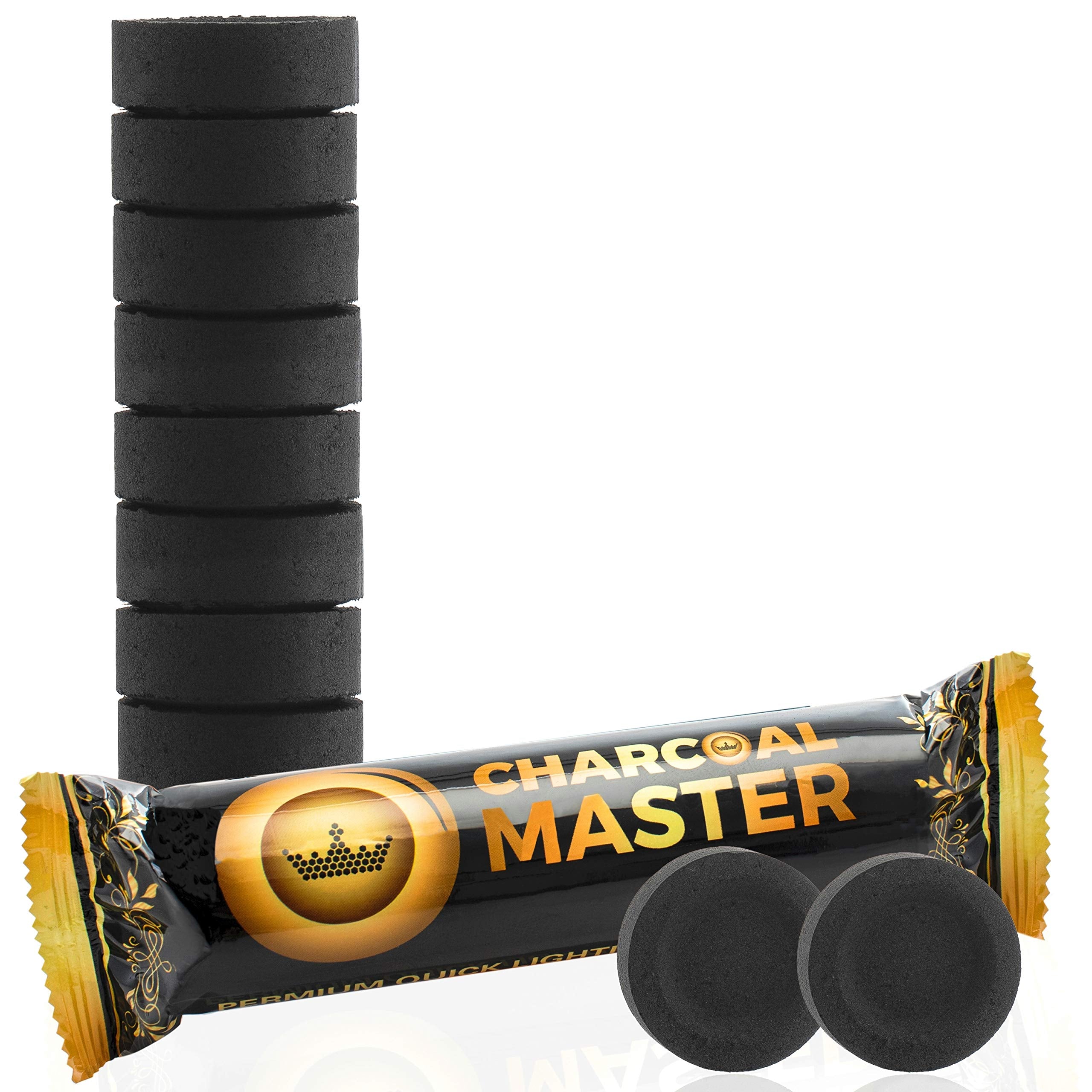 100-pack charcoal disks for meditation sessions