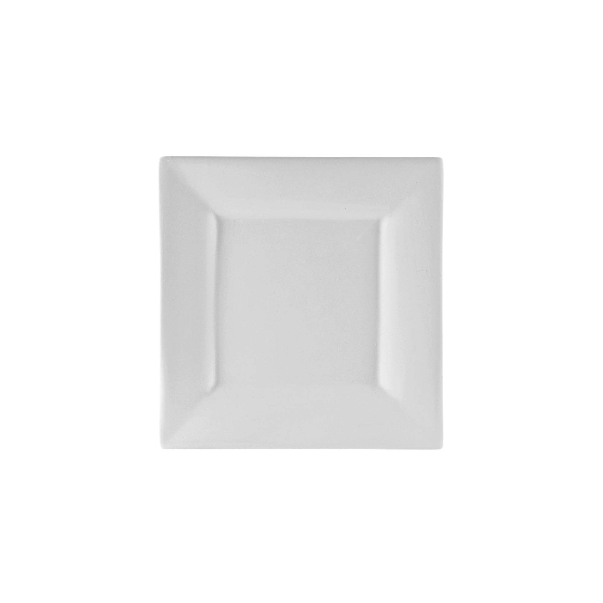Set of 12 white square 6inch appetizer plates