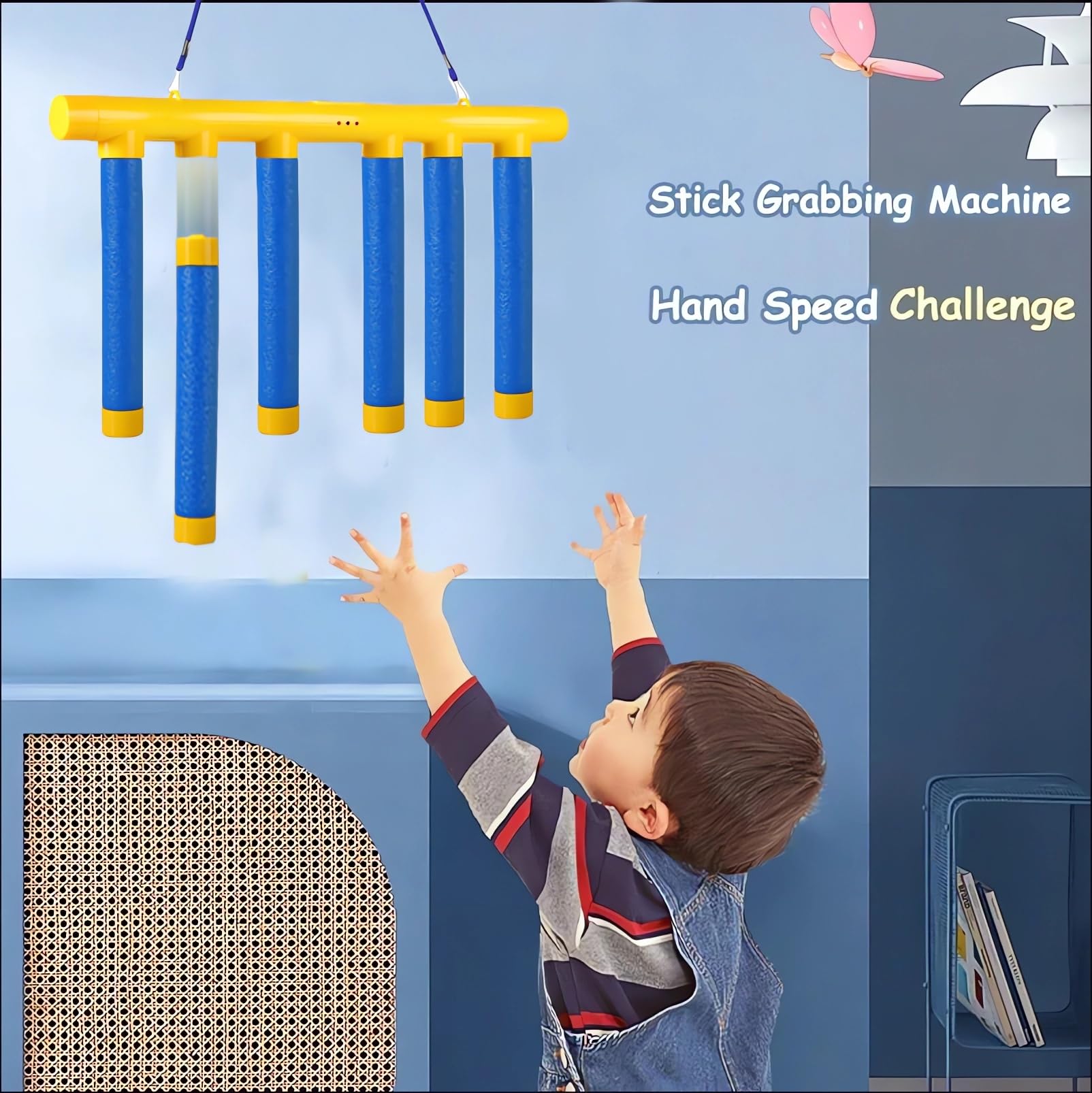 Tendry Reflex Drop Sticks Game hand eye coordination toy close-up