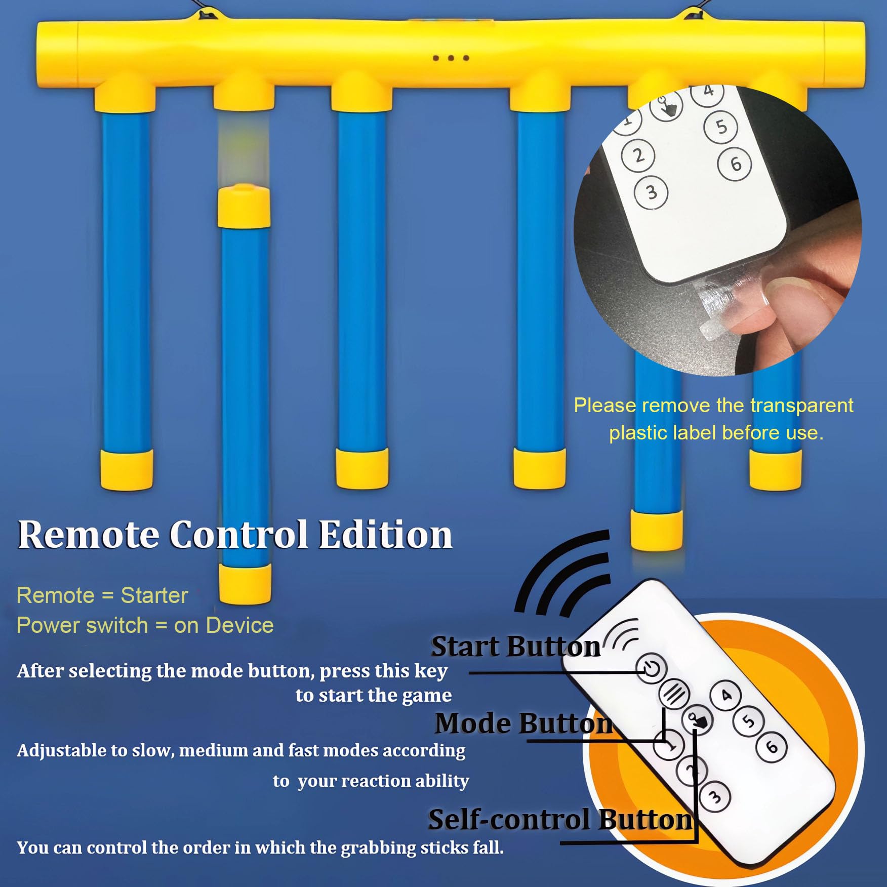 Tendry Reflex Drop Sticks Game EVA foam safe material close-up