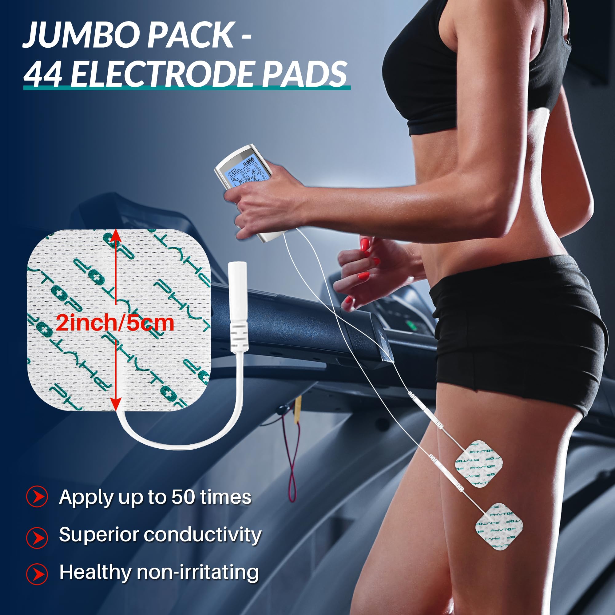Tens unit pads 44-pcs replacement electrodes