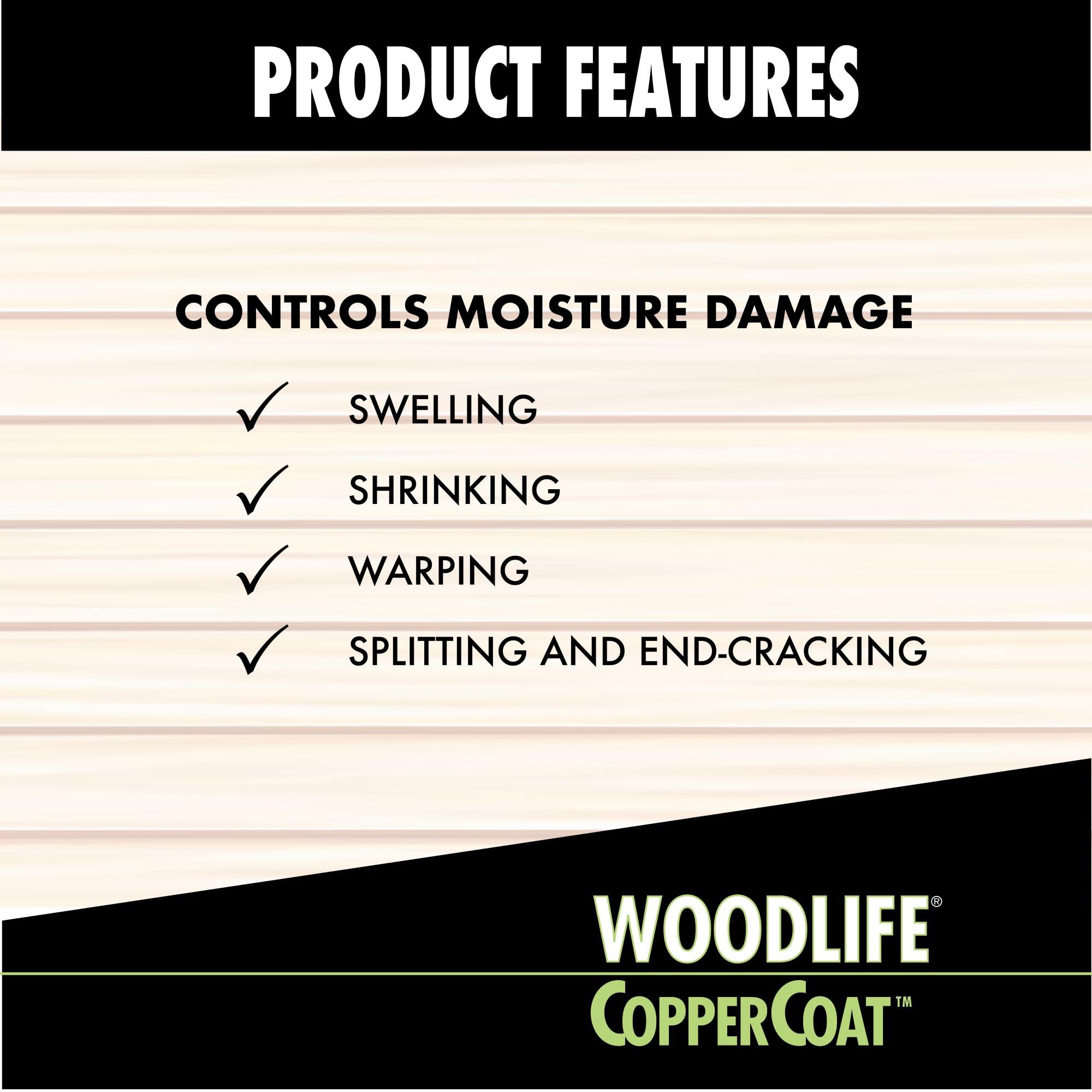 Termite and wood-boring insect defense CopperCoat Green