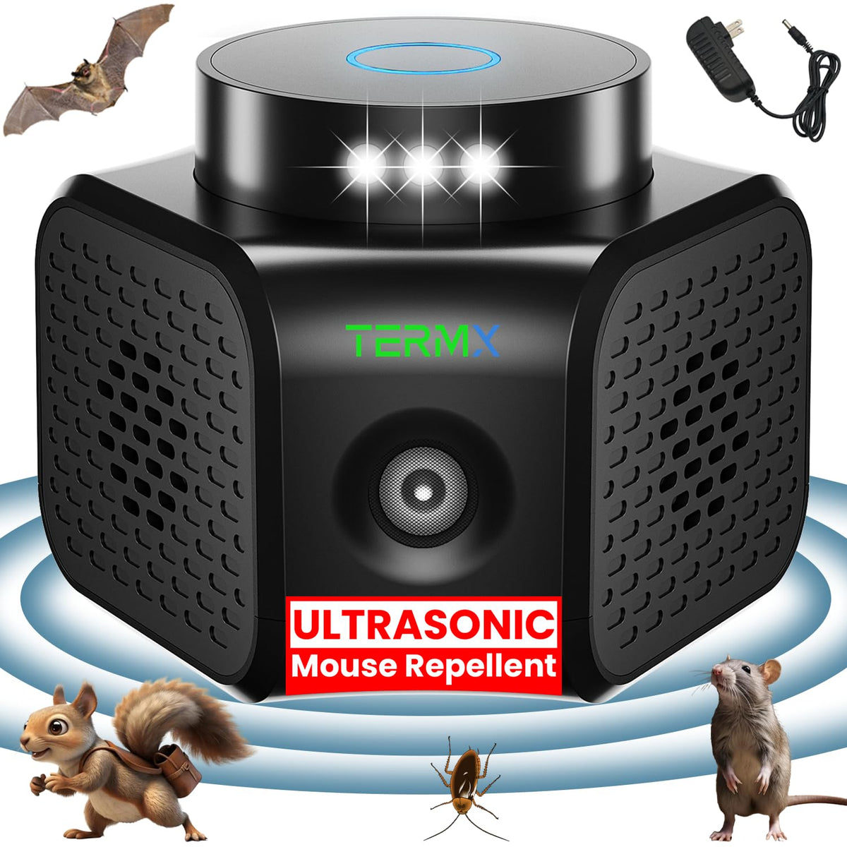 TERMX Ultrasonic Pest Repeller Indoor plug-in device
