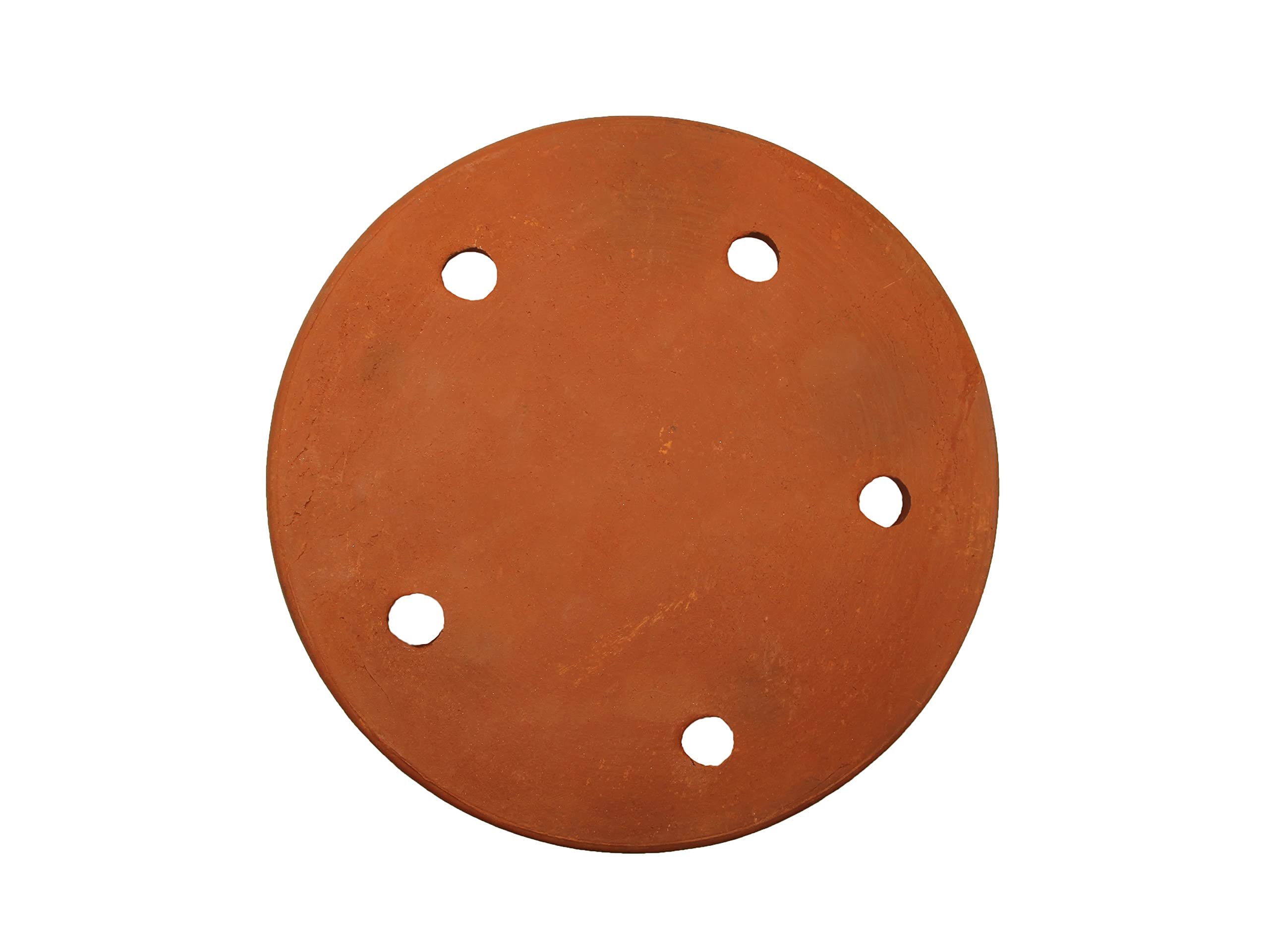 Natural unglazed terracotta plate for stuffing rolls