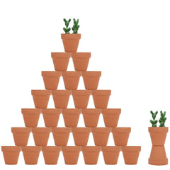 32 pack mini terracotta pots 2.1 inch opening for succulents