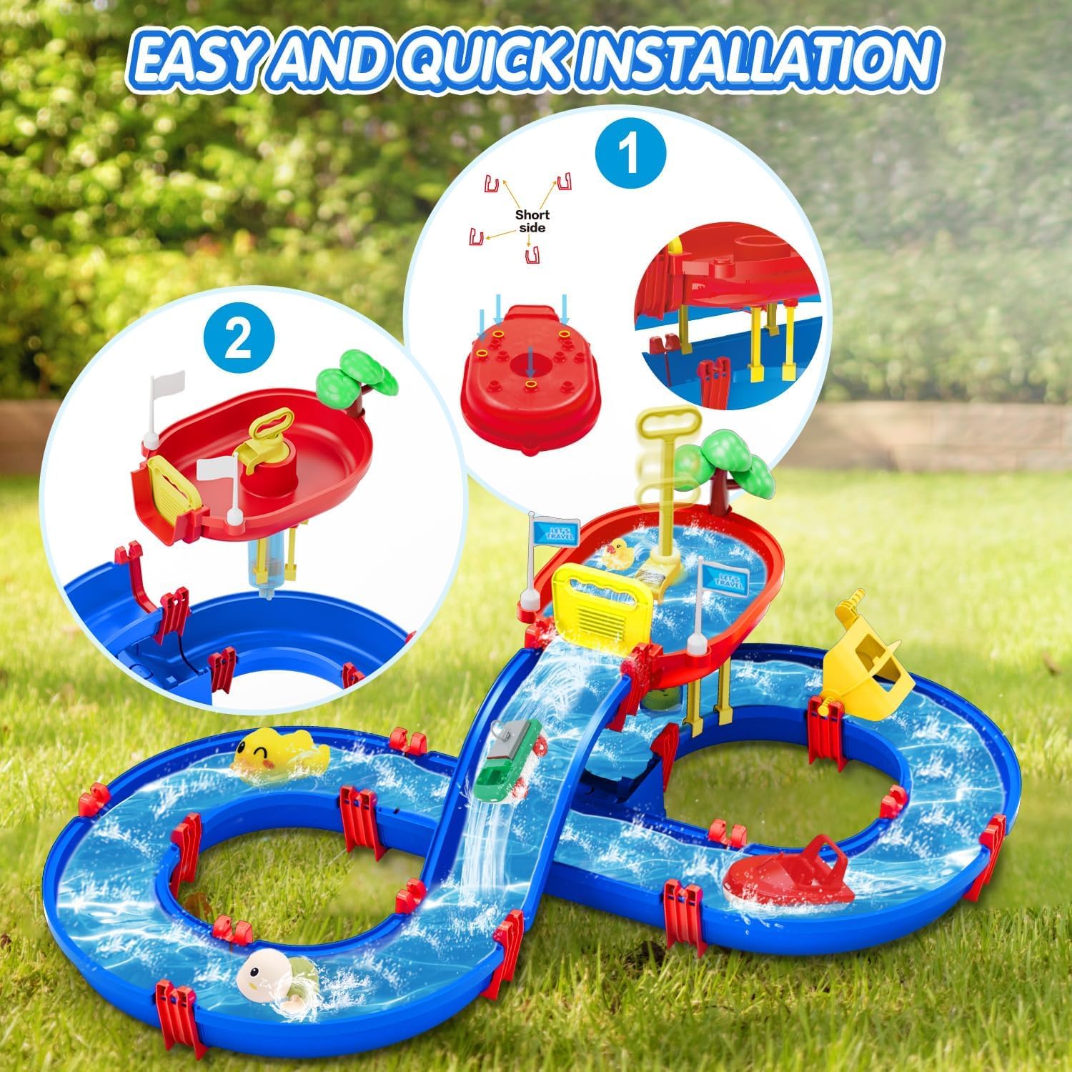 Easy assembly water table for lawn backyard beach TERRAMUS
