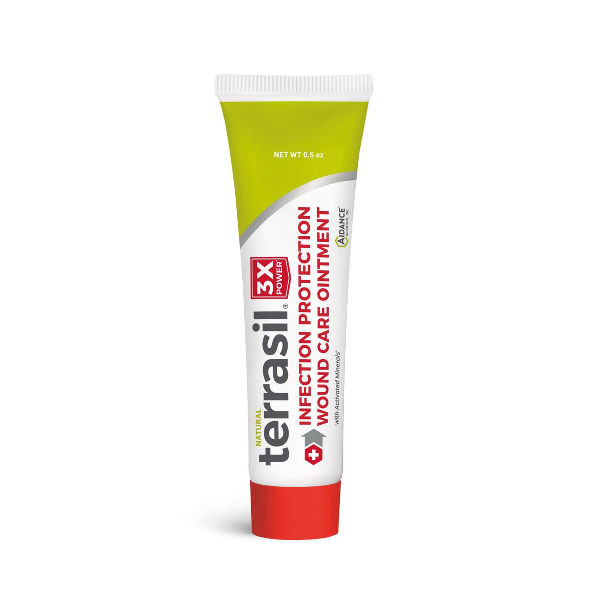 Terrasil Wound Care 3X Healing Ointment bottle label