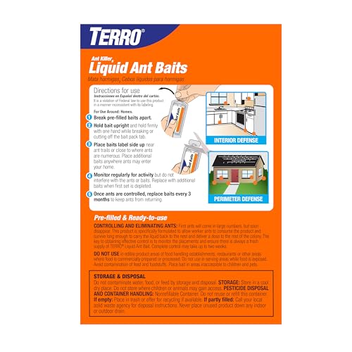Ghost ants bait TERRO indoors