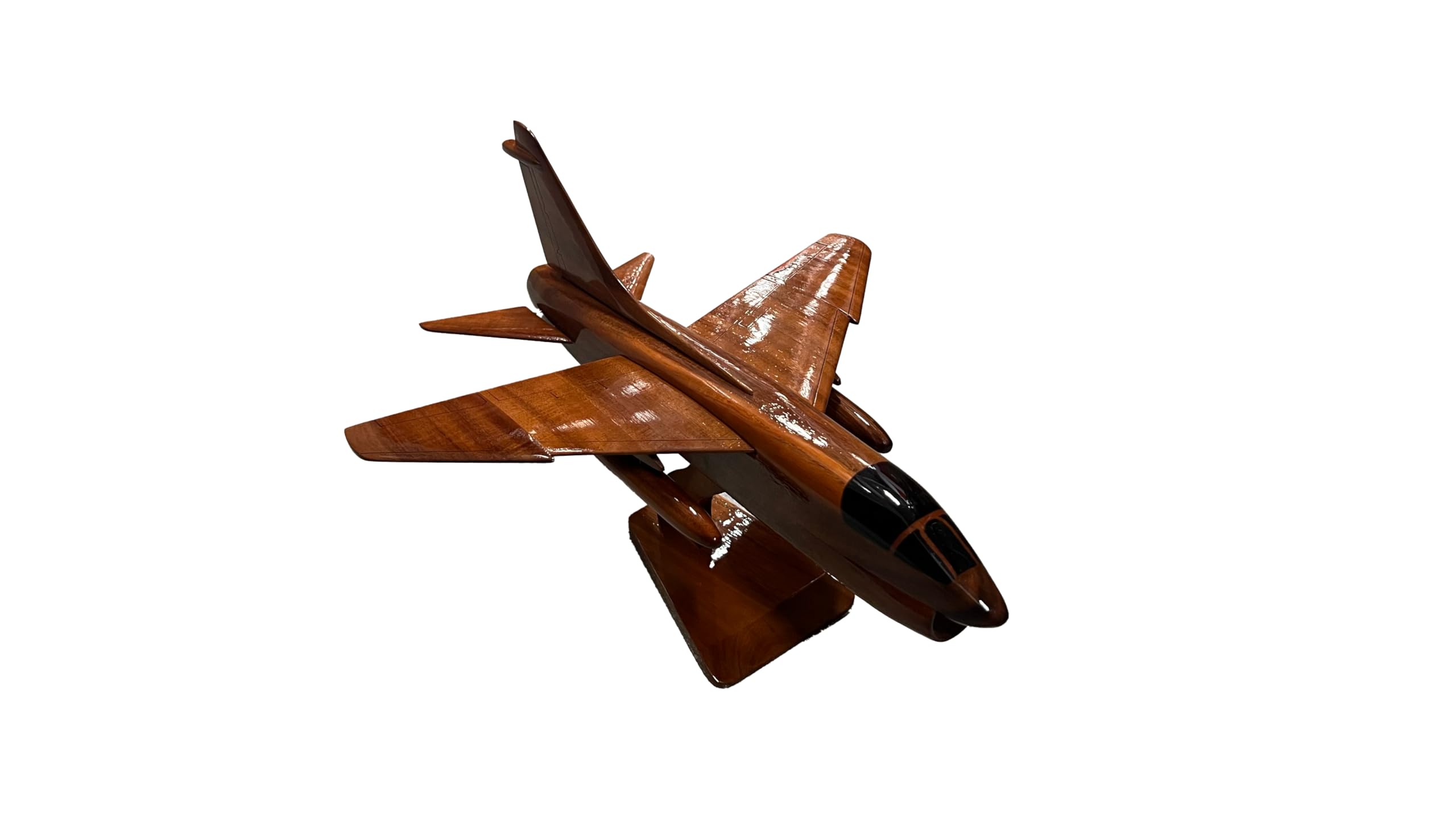 Tesaut A7 Corsair Mahogany Wood Desktop Airplane Model product image 2