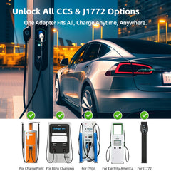 CORROY CCS to J1772 adapter for Tesla Model S