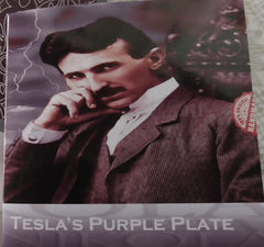 Original Tesla Purple Plate handmade in Italy for collectors