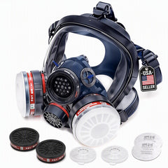 Tesoro full face organic vapor respirator with anti fog lens