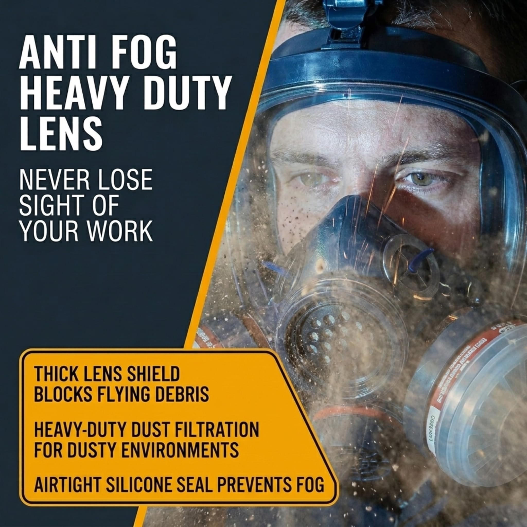 Dual activated charcoal filters for breathable protection