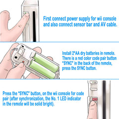 Tevodo Wii U compatibility remote infrared sensor