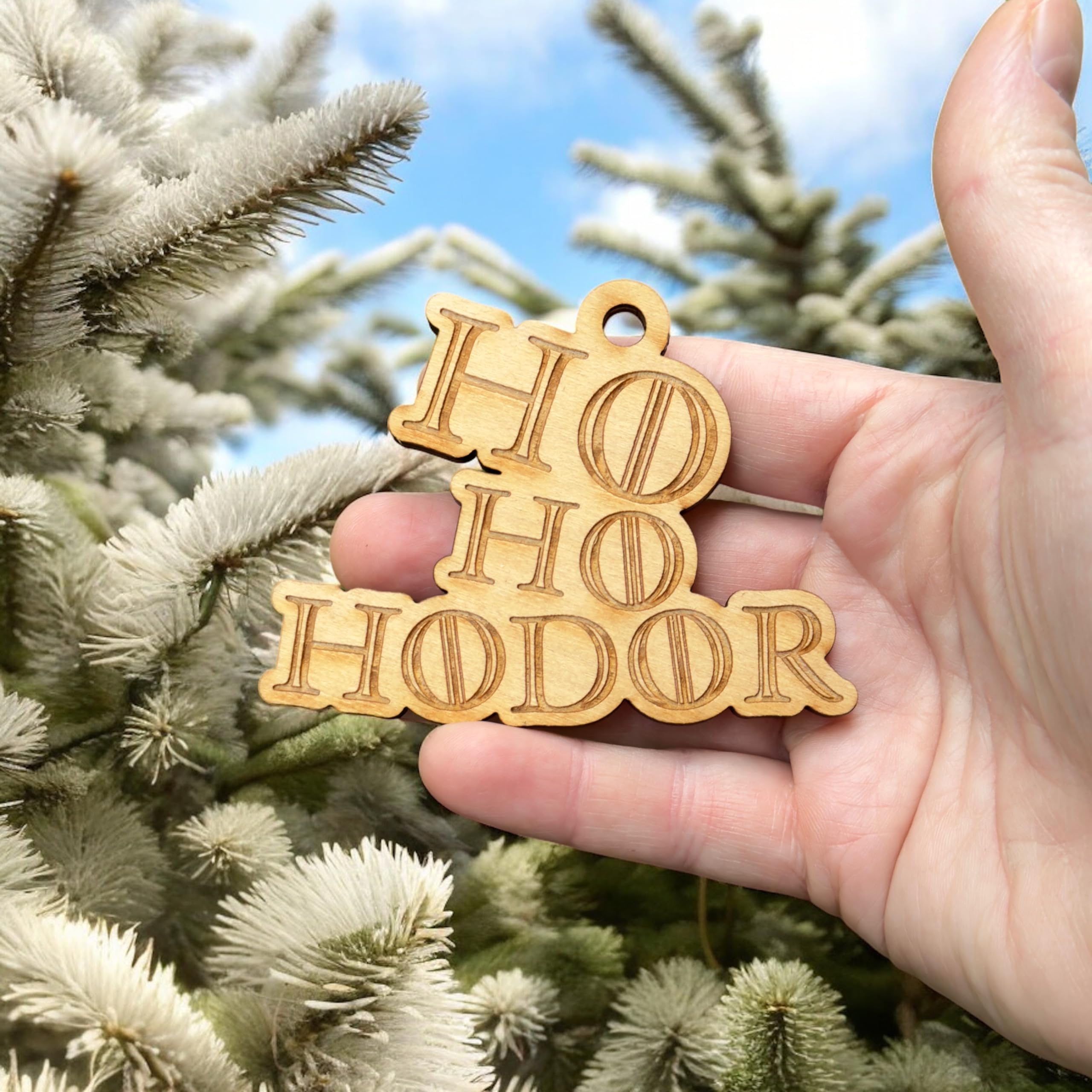 Texas made maple ornament 4x3in