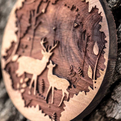 Texas made ornament cedar natural grain variations