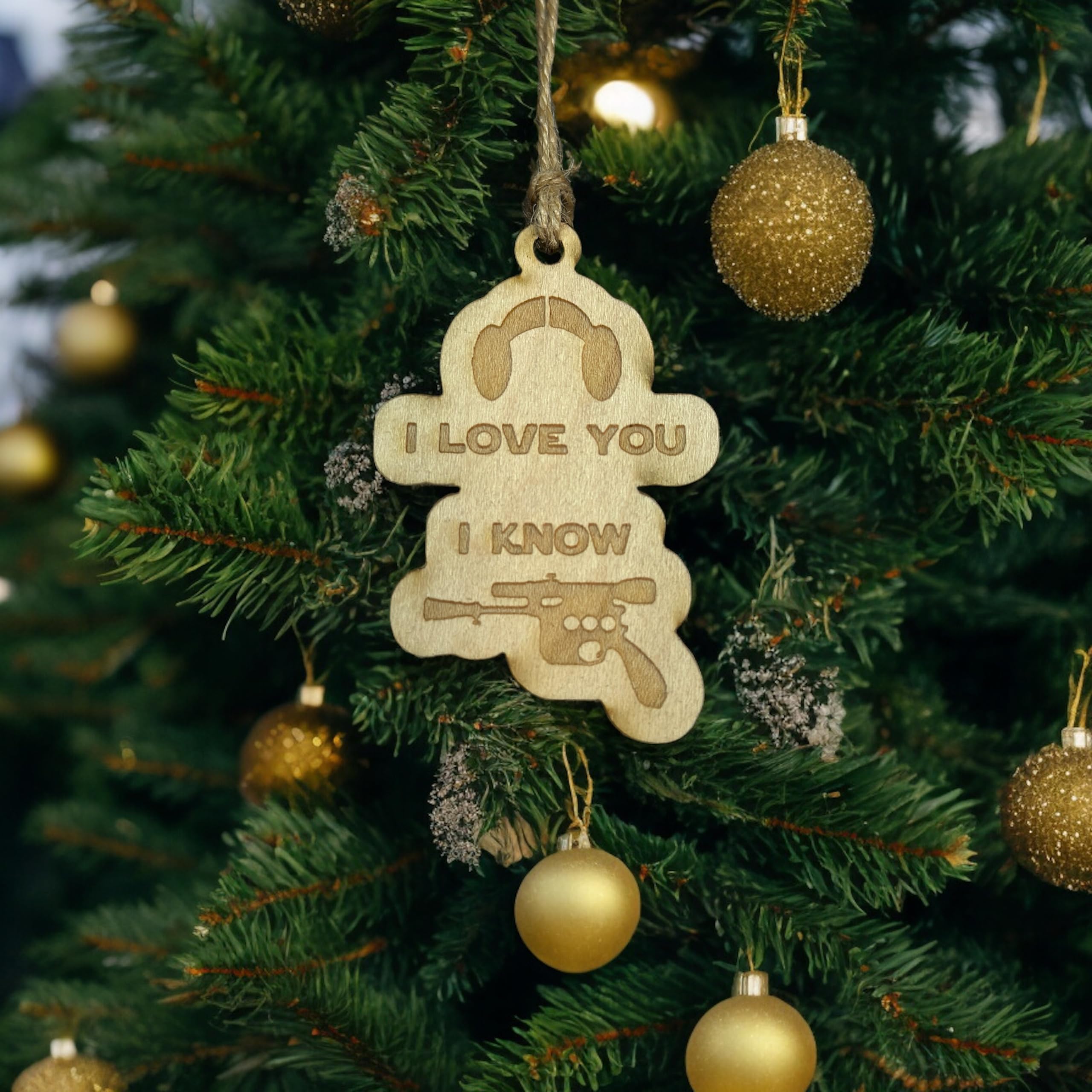 Texas made ornament maple wood Christmas gift
