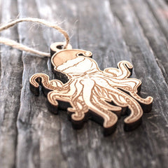 Raw wood ornament Texas made