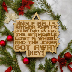 Raw wood ornament 3x3in for Christmas display