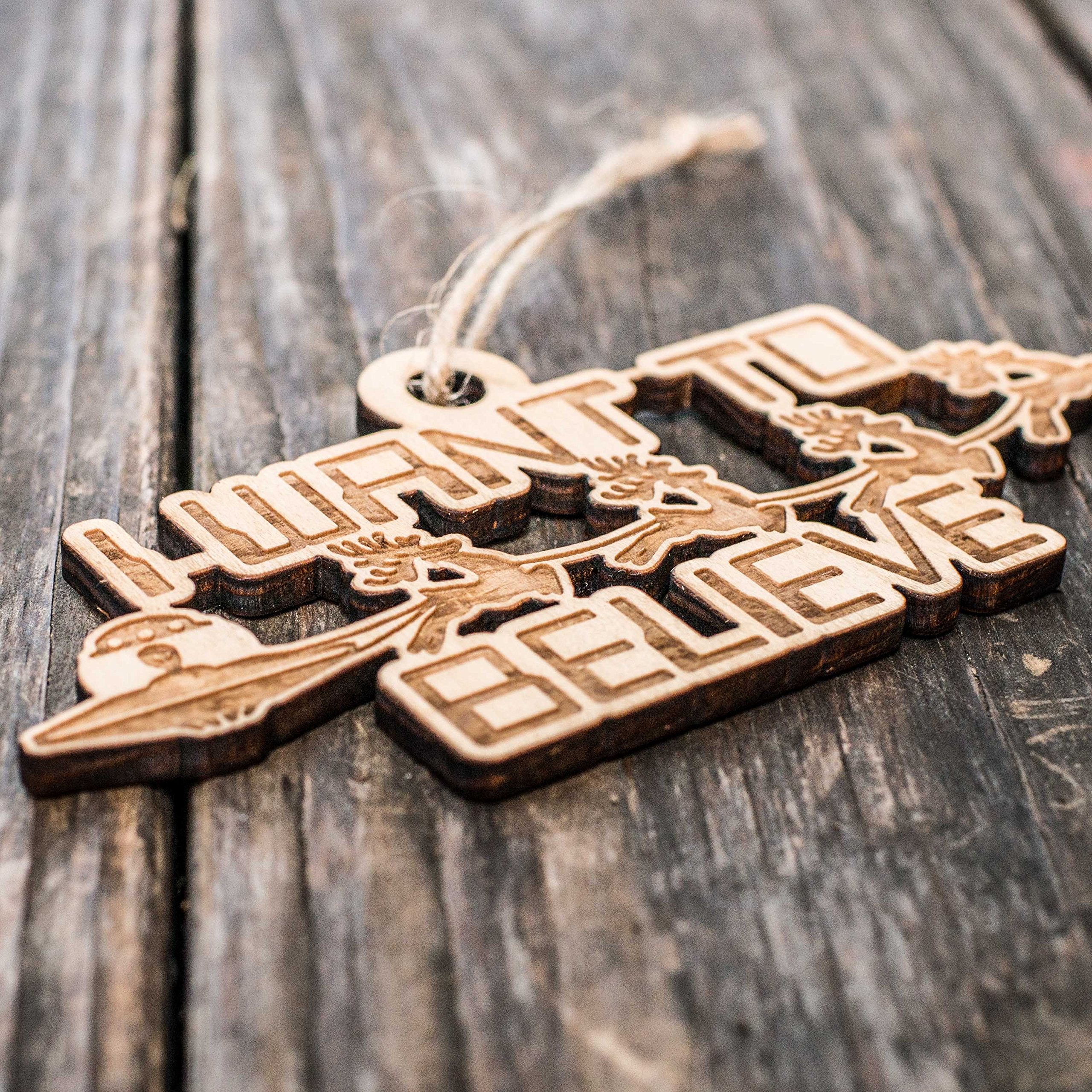 Texas made ornament maple wood