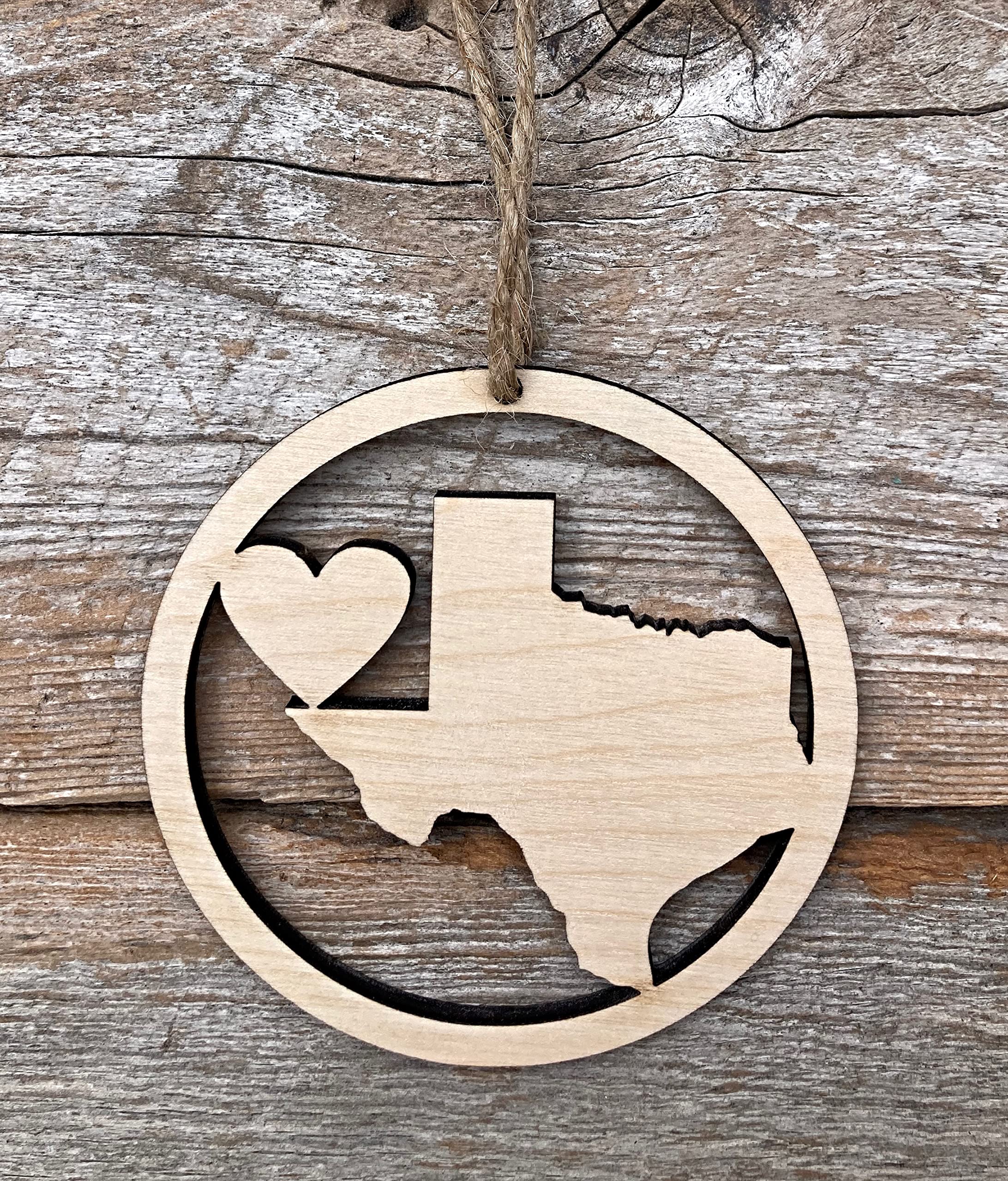 All season ornament ready to hang made of plywood
