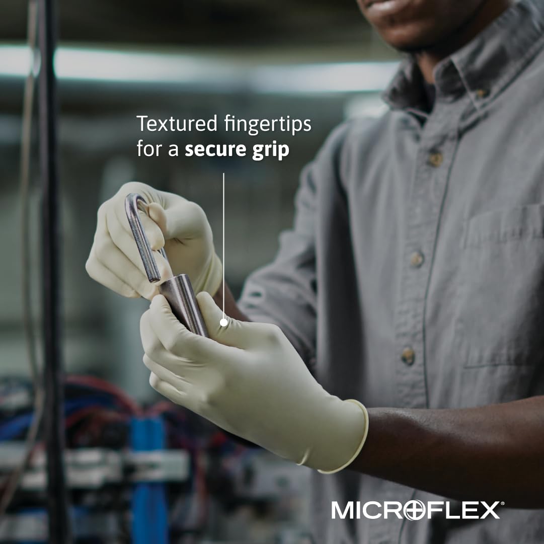 MF-300 disposable latex gloves size X-Small to X-Large