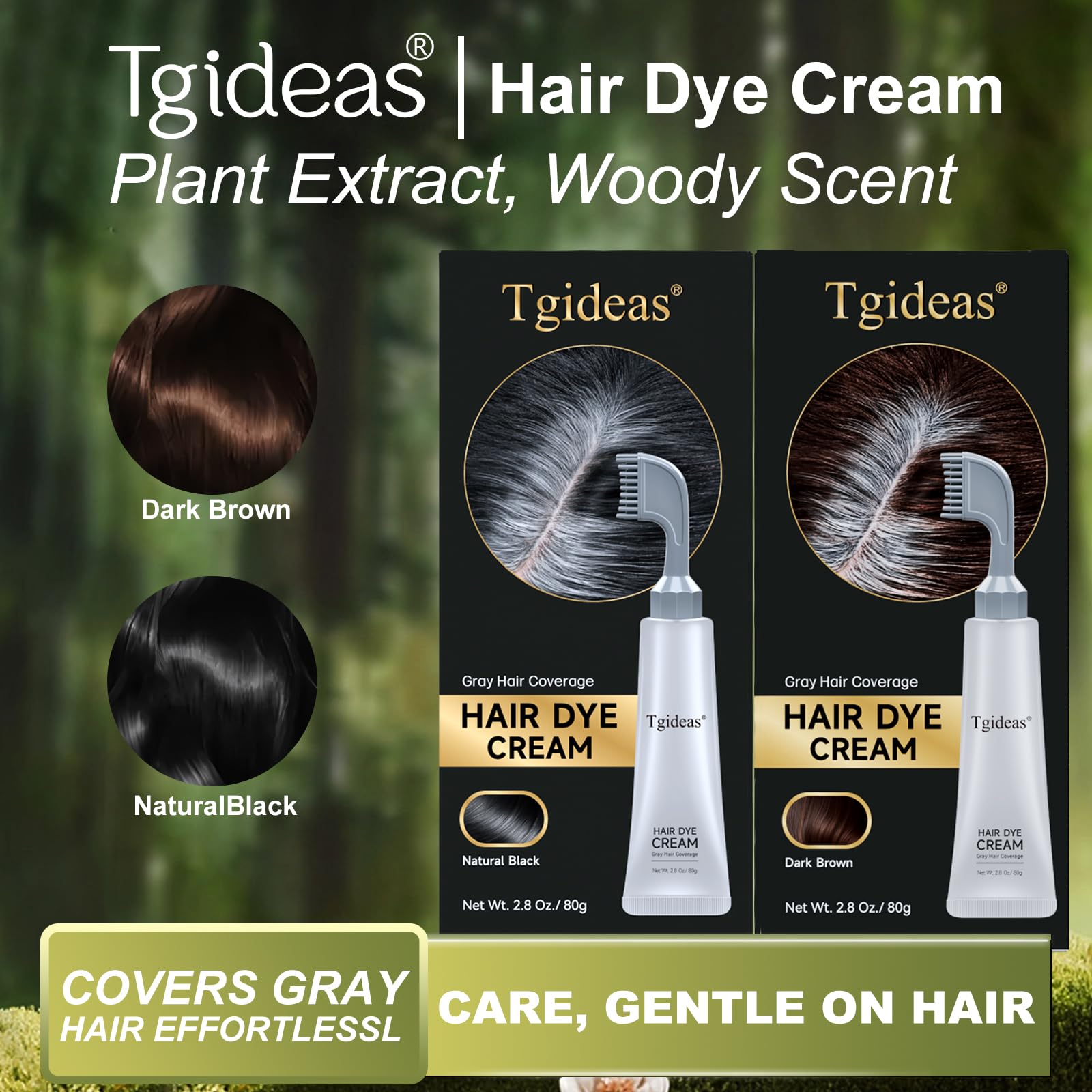 80 degree anti-tangle comb with Tgideas dye kit