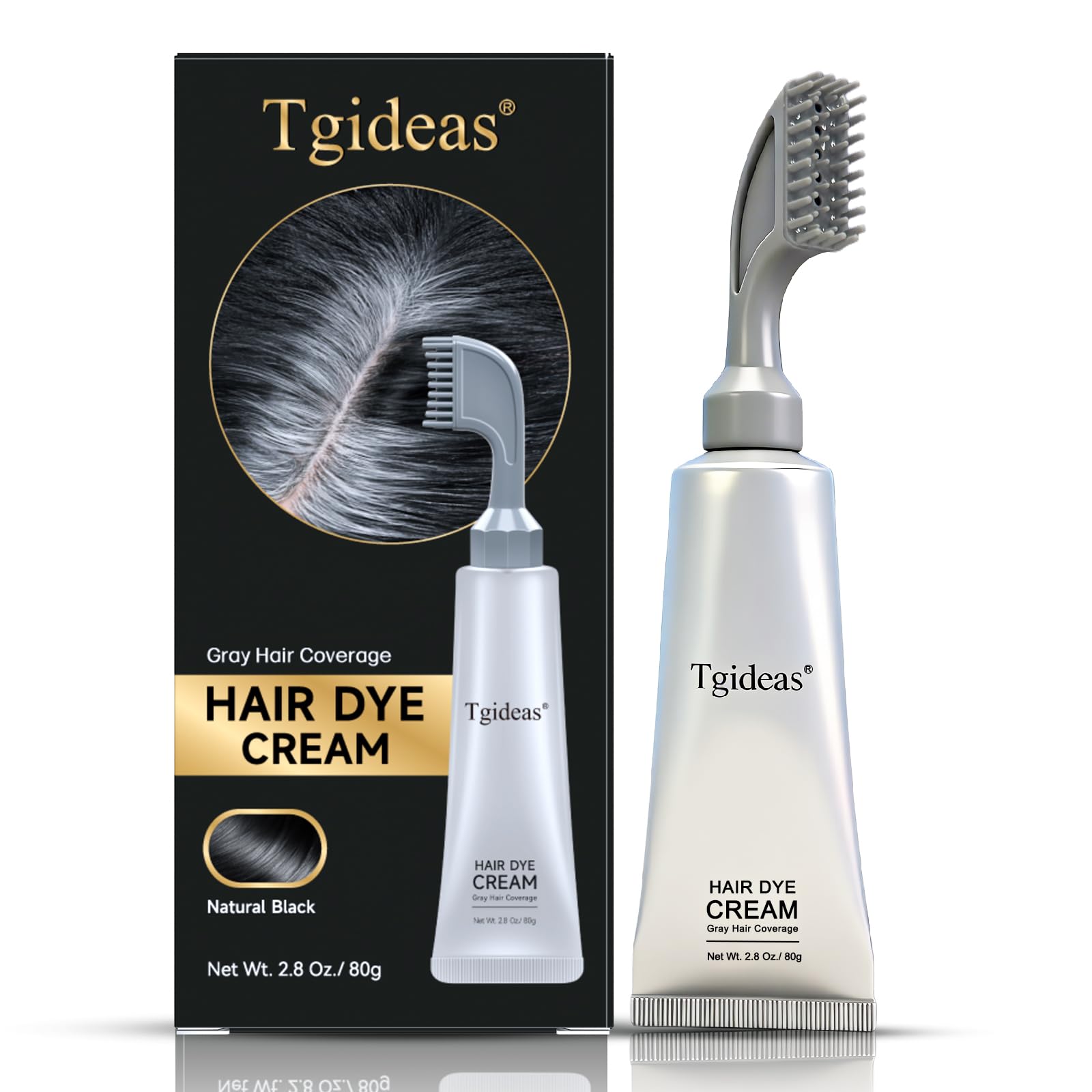 Tgideas hair dye comb root touch up box front