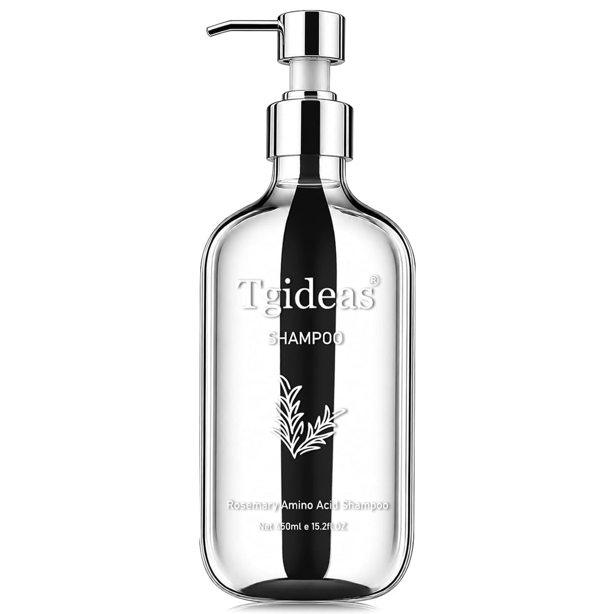 Tgideas Hair Growth Shampoo bottle front with Biotin and Rosemary