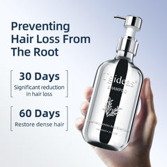 Tgideas Hair Growth Shampoo bottle rear label showing ingredients