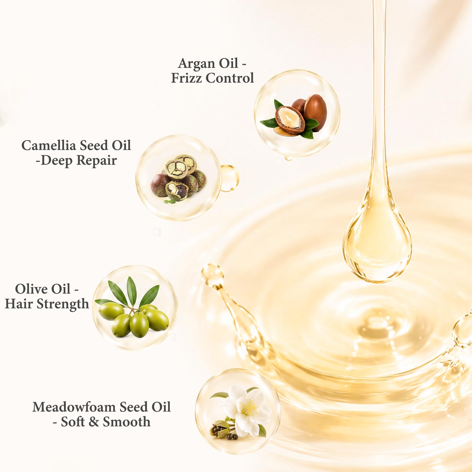 Apply Tgideas Leave-in Hair Oil Spray to damp or dry hair