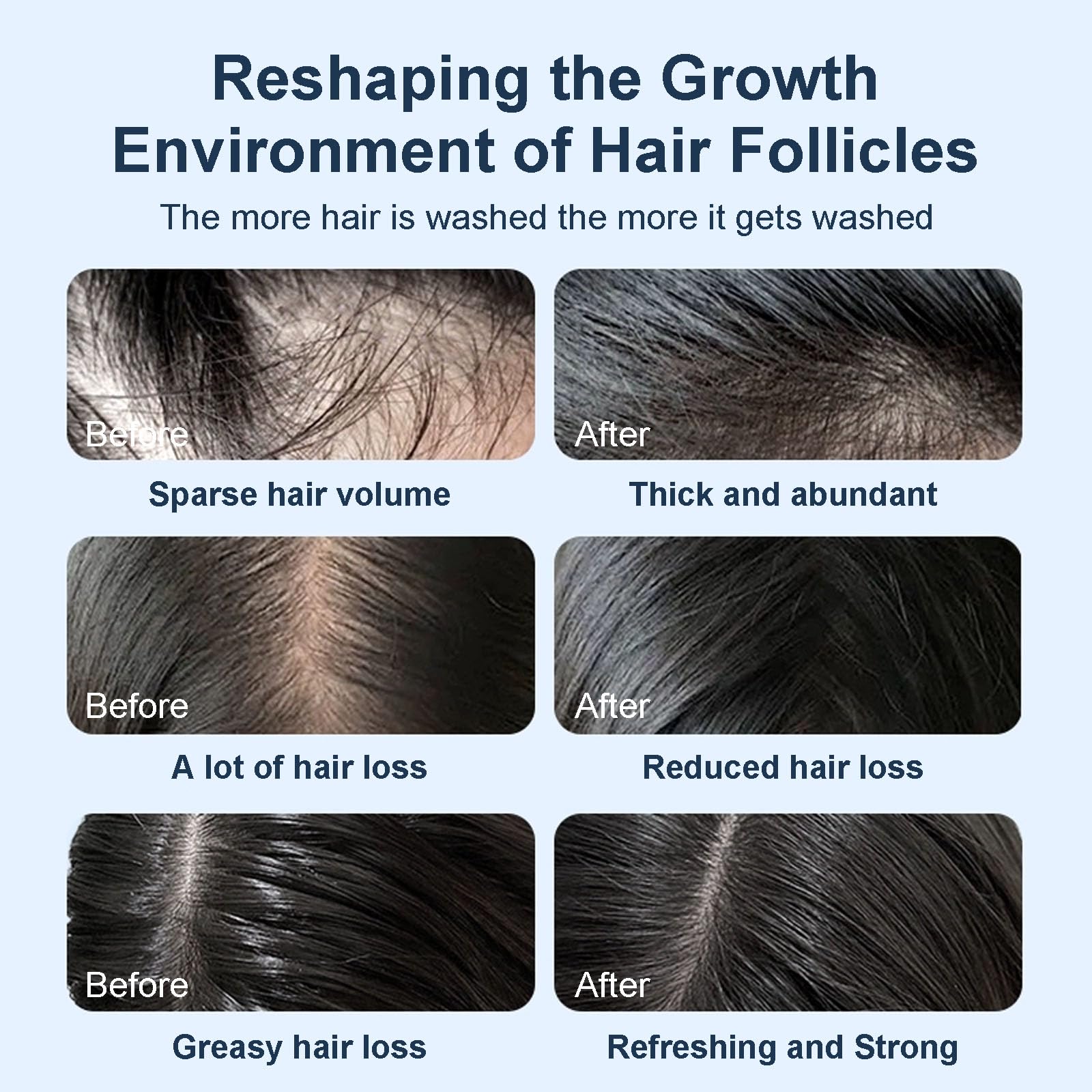 Tgideas thinning hair volume shampoo on display