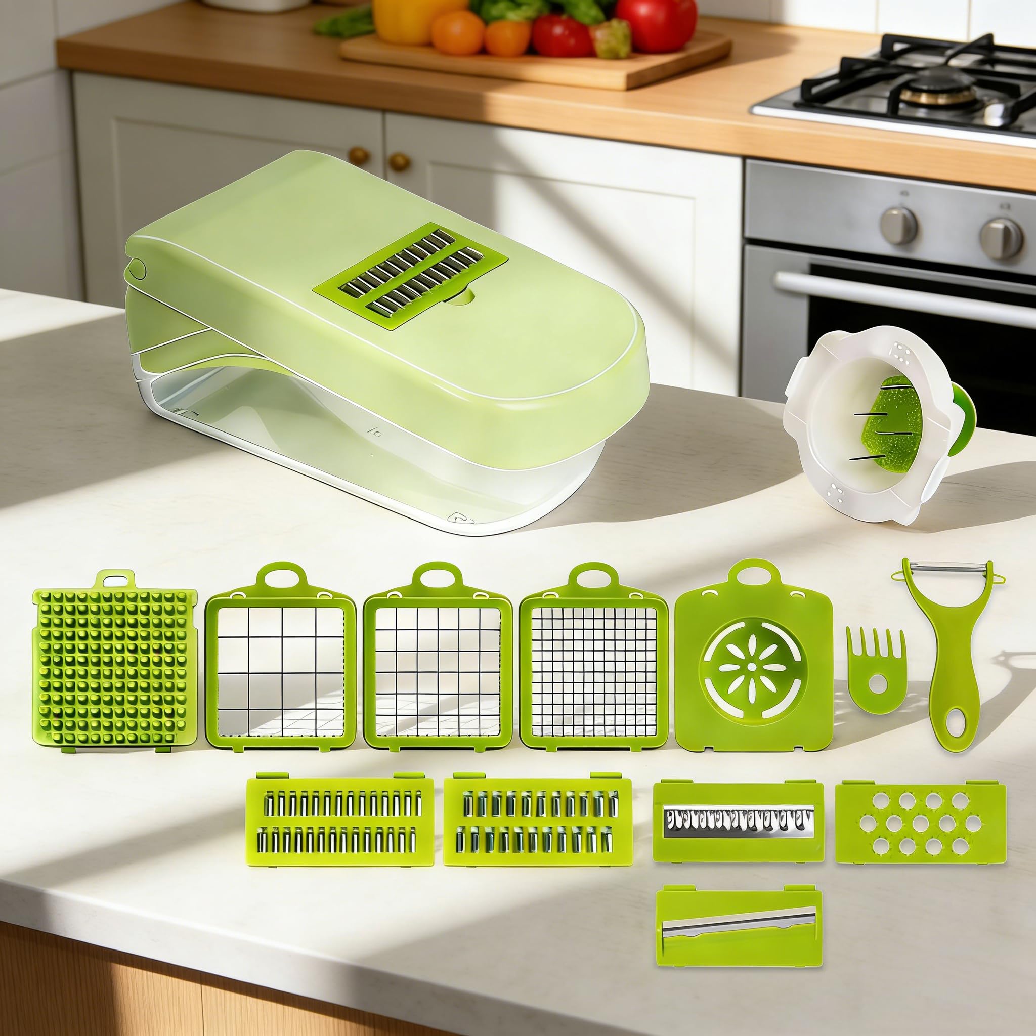 8-blade set for dicing slicing grating in Thalirem chopper