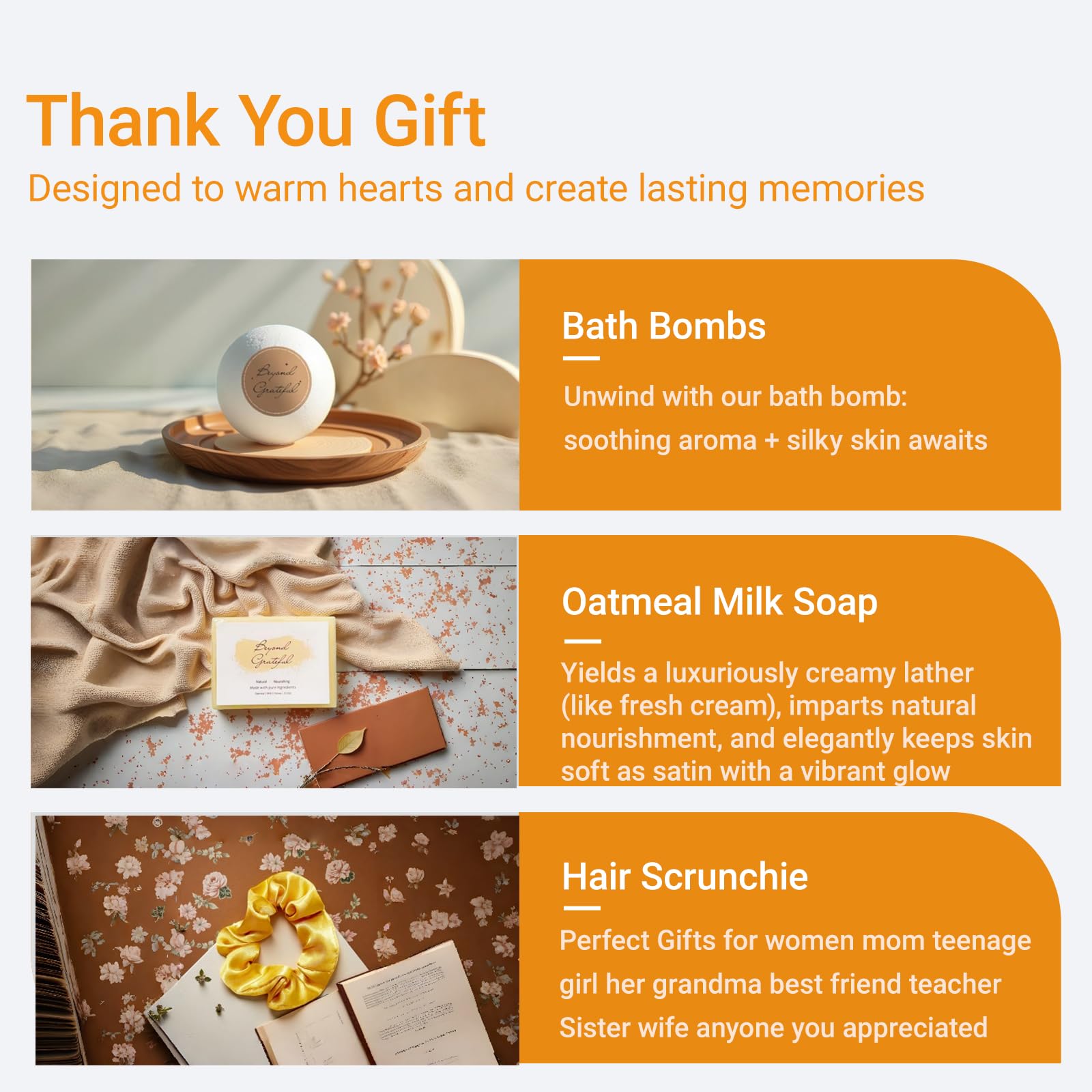 Thank-you card included in Ashanyi gift box