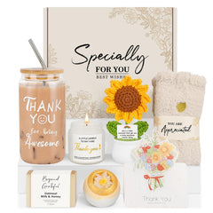 16oz glass cup with Thank You for Being Awesome from Thank You Gifts for Women