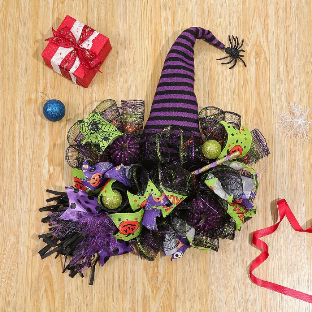 Thanksgiving Deco Witch wreath ready for decor