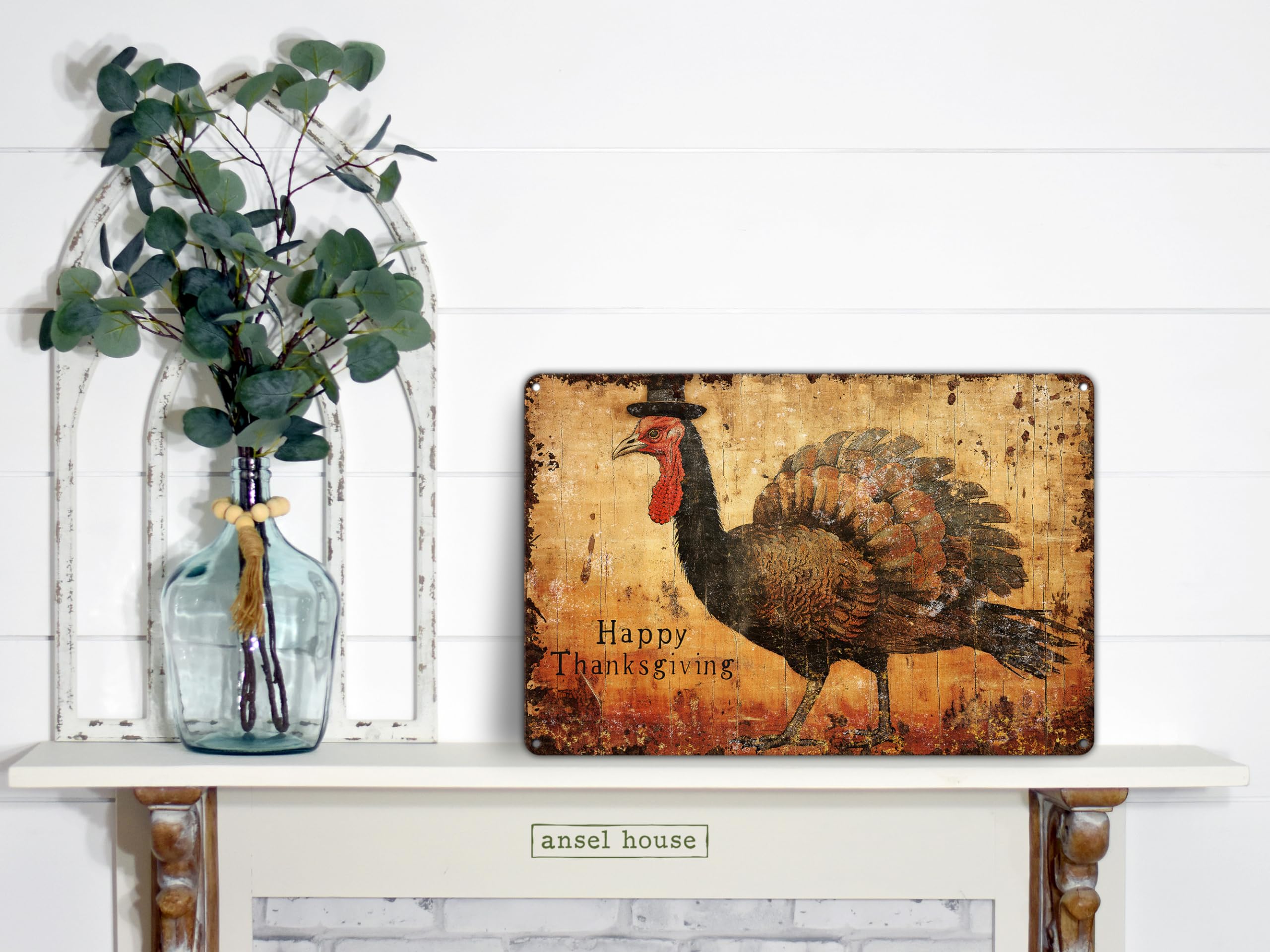 Turkey themed holiday decoration suitable for indoor outdoor