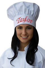 THE APRONPLACE chef hat made in USA with custom embroidery
