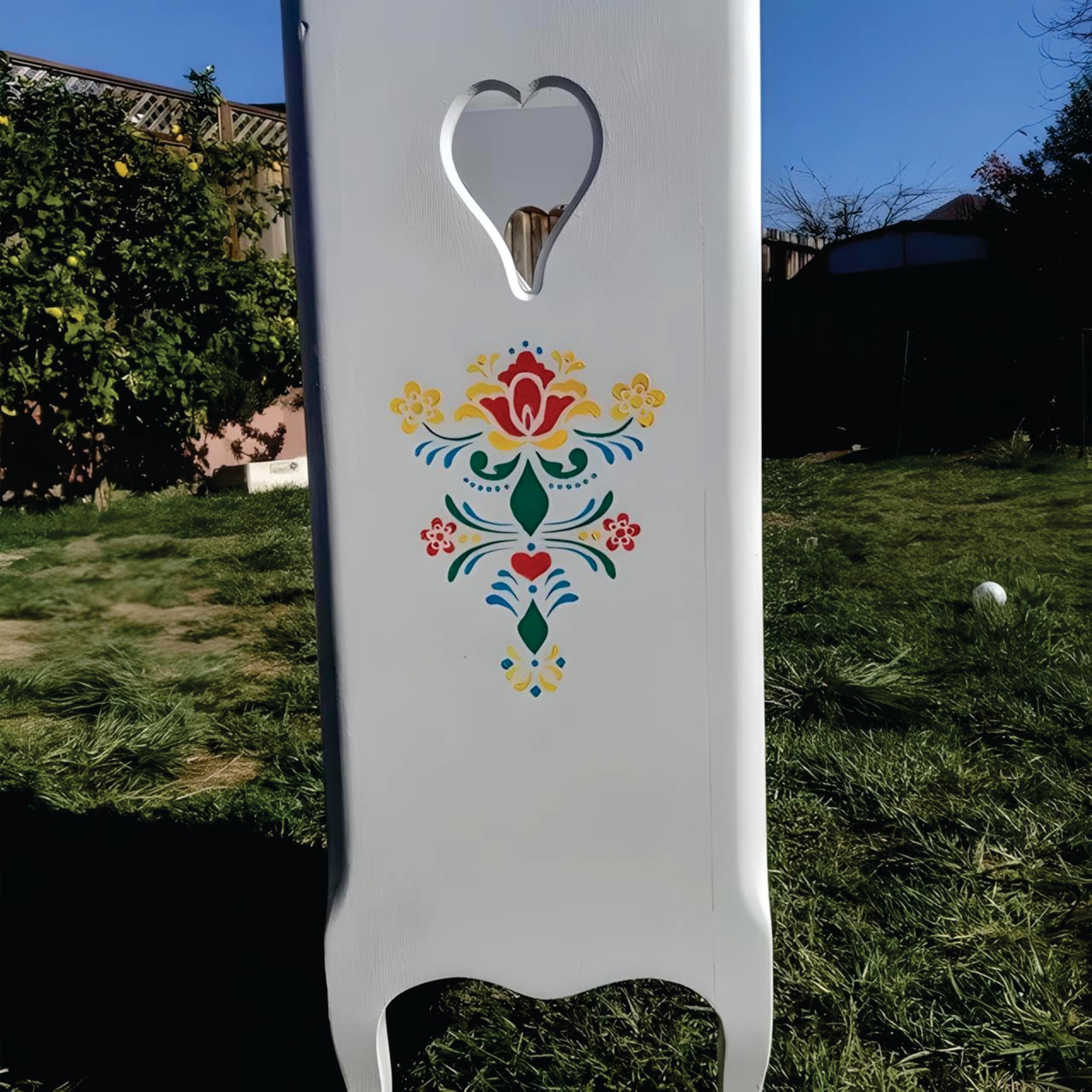 The Artful Stencil Rosemaling 9 stencil design on Mylar